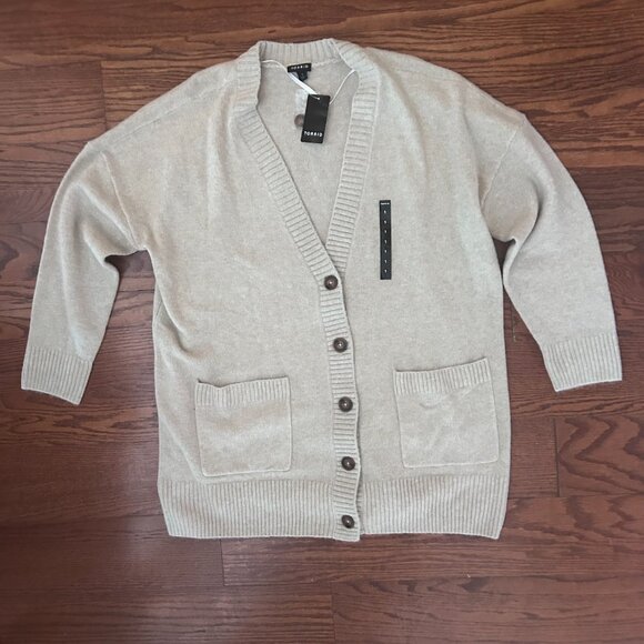 NWT Torrid Vegan Cashmere Boyfriend Cardigan V-Neck Sweater Size 1X 14-16 NEW - Picture 11 of 12